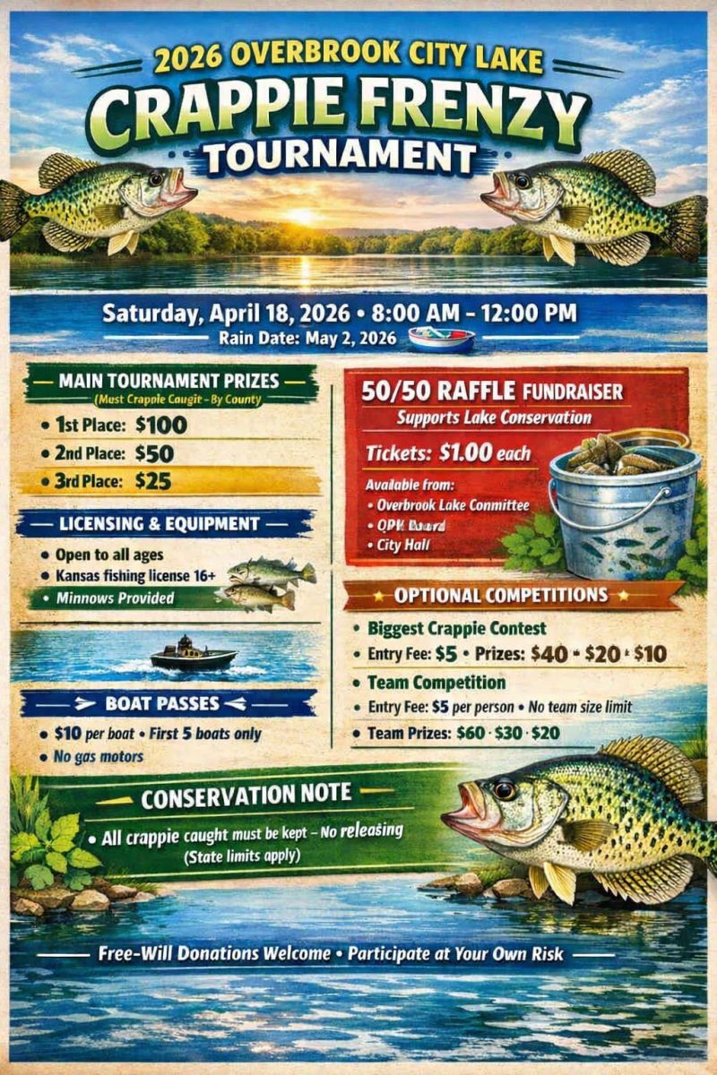2026 Crappie Frenzy Tournament Flyer